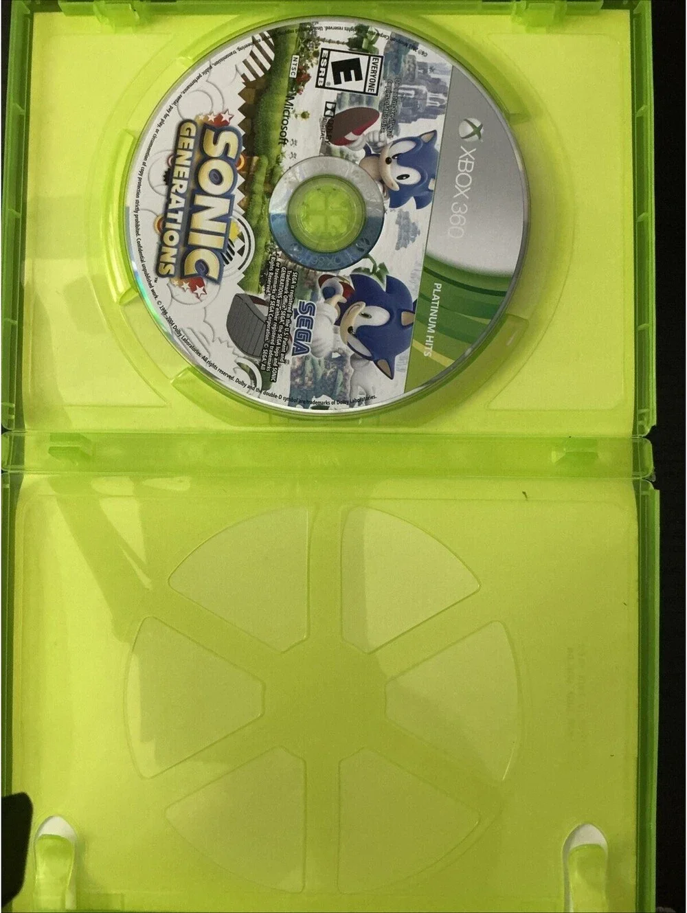 Sonic Generations - Microsoft Xbox 360 - Missing Manual - Tested